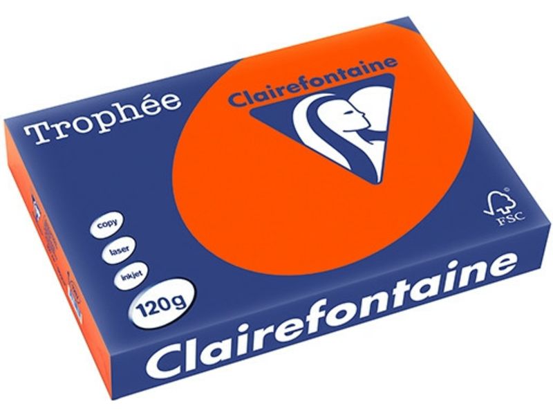 Clairefontaine Kardinaalrood A4 Gekleurd Papier 120 Grams (250 Vel)