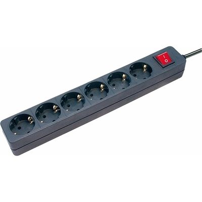 Brennenstuhl avec interrupteur 6 voies noir 1,4 m Bloc d'alimentation
