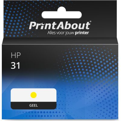Huismerk HP 31 (1VU28AE) Inktcartridge Geel
