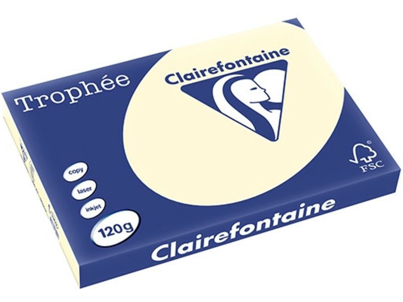 Clairefontaine Ivoor A3 Gekleurd Papier 120 Grams (250 Vel)