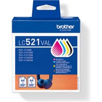 Brother LC-521VAL - 4 couleurs - Cartouche d'encre - Multipack