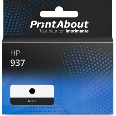 Cartouche compatible HP 937 (4S6W5NE) - Noir - Très grande capacité