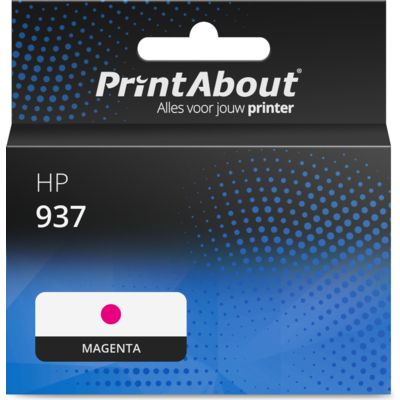 Huismerk HP 937 (4S6W3NE) Inktcartridge Magenta Extra hoge capaciteit