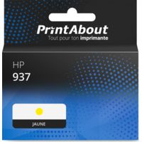 Cartouche compatible HP 937 (4S6W4NE) - Jaune - Très grande capacité