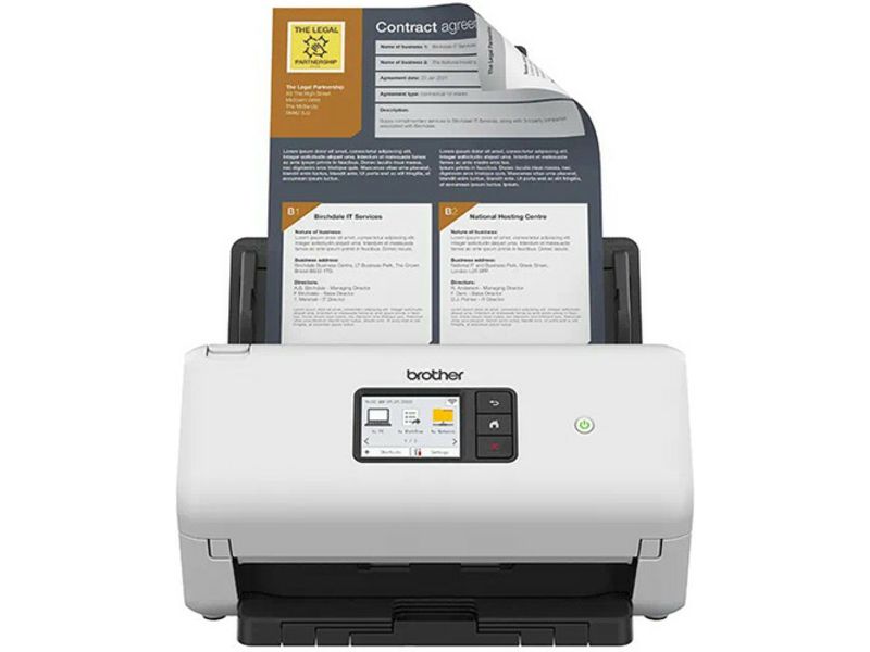 Brother Ads-4700W scanner Scanner met Adf + invoer voor losse vellen 600 x 600 Dpi A4 Zwart, Wit
