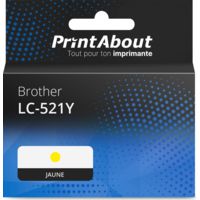 Cartouche compatible Brother LC-521Y - Jaune