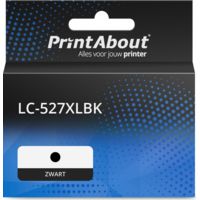 PrintAbout Huismerk vervangt Brother LC-527XLBK Inktcartridge Zwart Hoge capaciteit
