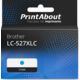 Cartouche compatible Brother LC-527XLC - Cyan - Grande capacité
