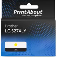 Huismerk Brother LC-527XLY Inktcartridge Geel Hoge capaciteit