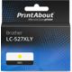 Huismerk Brother LC-527XLY Inktcartridge Geel Hoge capaciteit