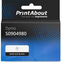 Etiquettes Dymo S0904980 (104 mm x 159 mm) (5XL) Noir sur blanc - Marque propre
