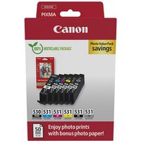 Canon PGI-530/CLI-531 PGBK/C/M/Y/BK Inktcartridge 6-kleuren Multipack