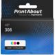 Cartouche compatible HP 308 (7FP20/21UE) - Noir + 3 couleurs - Très grande capacité - Multipack