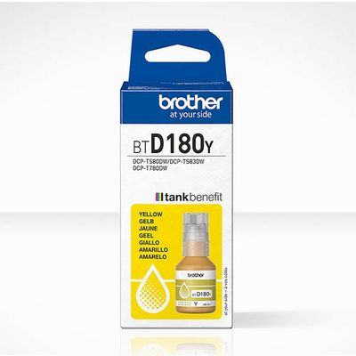Brother BTD180Y Inktcartridge Geel