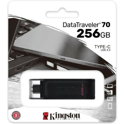 Kingston 256GB USB-C 3.2 Gen 1 DataTraveler 70 - Clé USB