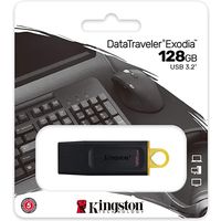 Kingston 128GB USB3.2 Gen1 DataTraveler Exodia (Black + Yellow) - Clé USB