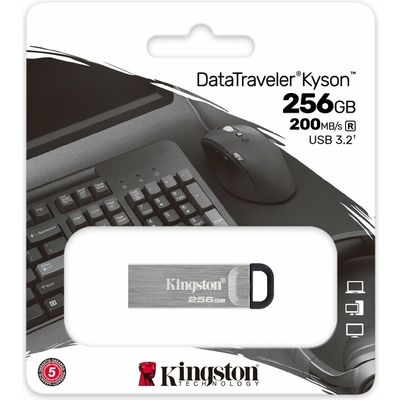 Kingston 256GB DataTraveler Kyson 200MB/s Metal USB 3.2 Gen 1 USB-stick