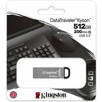 Kingston 512GB DataTraveler Kyson 200MB/s Metal USB 3.2 Gen 1 - Clé USB