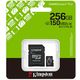 Kingston 256GB microSDXC Canvas Select Plus Gen3 150MB/s A1 Card + Adapter - Carte SD