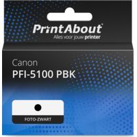 Huismerk Canon PFI-5100 PBK Inktcartridge Foto-zwart