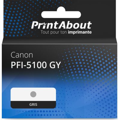 Cartouche compatible Canon PFI-5100 GY - Gris
