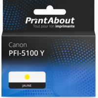 Cartouche compatible Canon PFI-5100 Y - Jaune