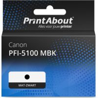 Huismerk Canon PFI-5100 MBK Inktcartridge Mat-zwart