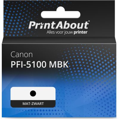 Huismerk Canon PFI-5100 MBK Inktcartridge Mat-zwart