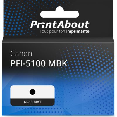 Cartouche compatible Canon PFI-5100 MBK - Noir mat