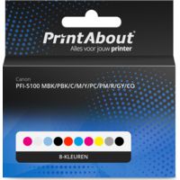PFI-5100 MBK/PBK/C/M/Y/PC/PM/R/GY/CO multipack 10 kleuren