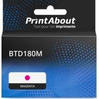 Cartouche compatible Brother BTD180M - Magenta