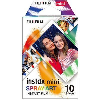 Fujifilm Instax mini film Spray Art (10 vel) - (4,6 cm x 6,2 cm) - Papier photo