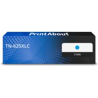 Toner compatible Brother TN-625XLC - Cyan - Grande capacité