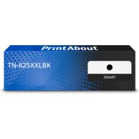 PrintAbout Huismerk vervangt Brother TN-625XXLBK Toner Zwart Extra hoge capaciteit