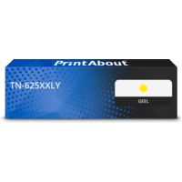 PrintAbout Huismerk vervangt Brother TN-625XXLY Toner Geel Extra hoge capaciteit