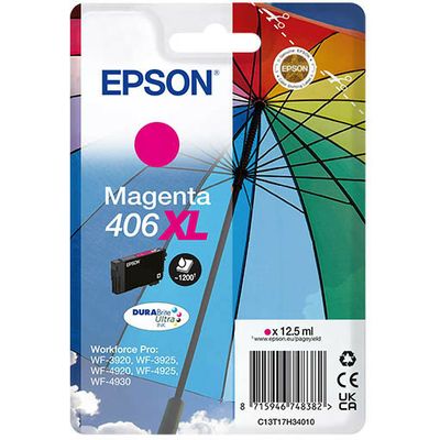 Epson 406XL (T17H3) Inktcartridge Magenta Hoge capaciteit