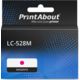 PrintAbout Huismerk vervangt Brother LC-528M Inktcartridge Magenta