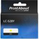 PrintAbout Huismerk vervangt Brother LC-528Y Inktcartridge Geel