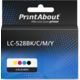 PrintAbout Huismerk vervangt Brother LC-528BK/C/M/Y Inktcartridge 4-kleuren Multipack