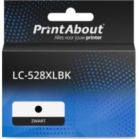 PrintAbout Huismerk vervangt Brother LC-528XLBK Inktcartridge Zwart Hoge capaciteit