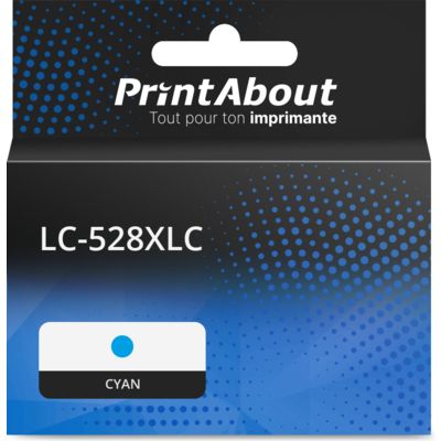 Cartouche compatible Brother LC-528XLC - Cyan - Grande capacité