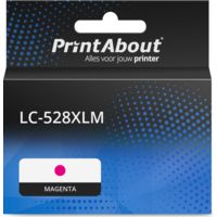 PrintAbout Huismerk vervangt Brother LC-528XLM Inktcartridge Magenta Hoge capaciteit