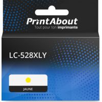 Cartouche compatible Brother LC-528XLY - Jaune - Grande capacité
