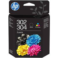 HP 302/304 (B82L1AE) Inktcartridge Zwart + 3 kleuren Multipack