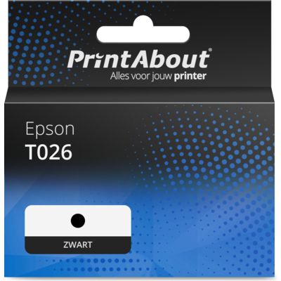 Huismerk Epson T026401 Inktcartridge Zwart