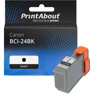 Huismerk Canon BCI-24BK Inktcartridge Zwart