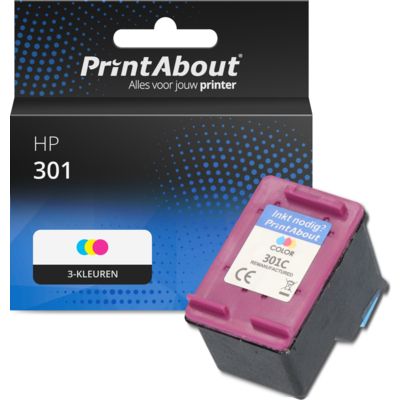 Huismerk HP 301 (CH562EE) Inktcartridge 3-kleuren