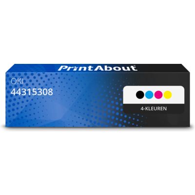 Huismerk OKI 44315308 Toner 4-kleuren Voordeelbundel