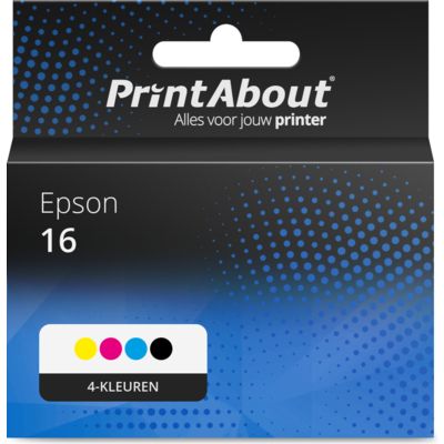 Huismerk Epson 16 (T1621/22/23/24) Inktcartridge 4-kleuren Voordeelbundel