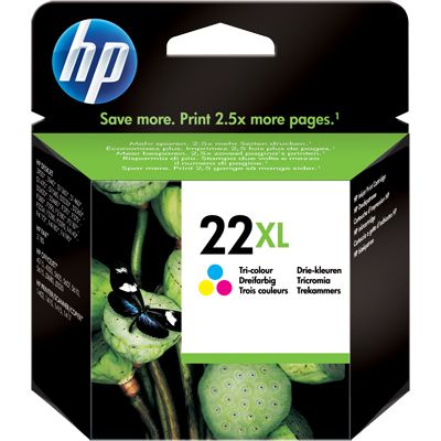 HP 22XL (C9352CE) Inktcartridge 3-kleuren Hoge capaciteit